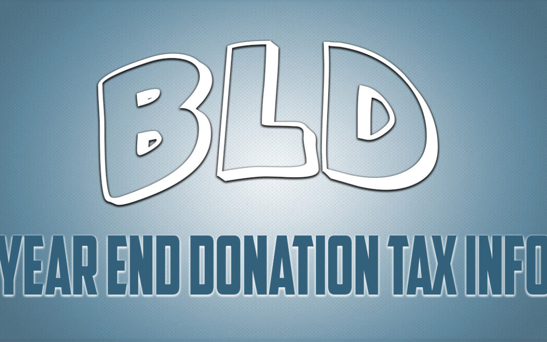 BLD Tax Deductible Donations