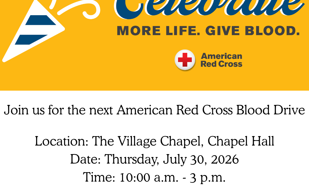 American Red Cross Blood Drive July 30