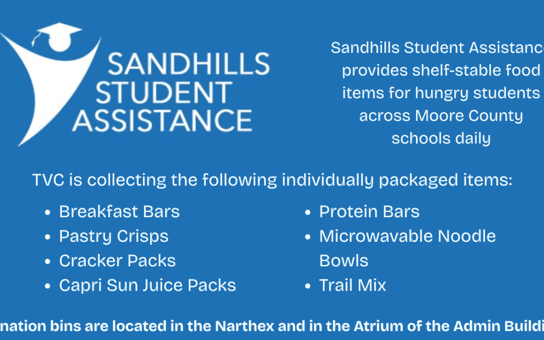Sandhills Student Assistance Food Donations